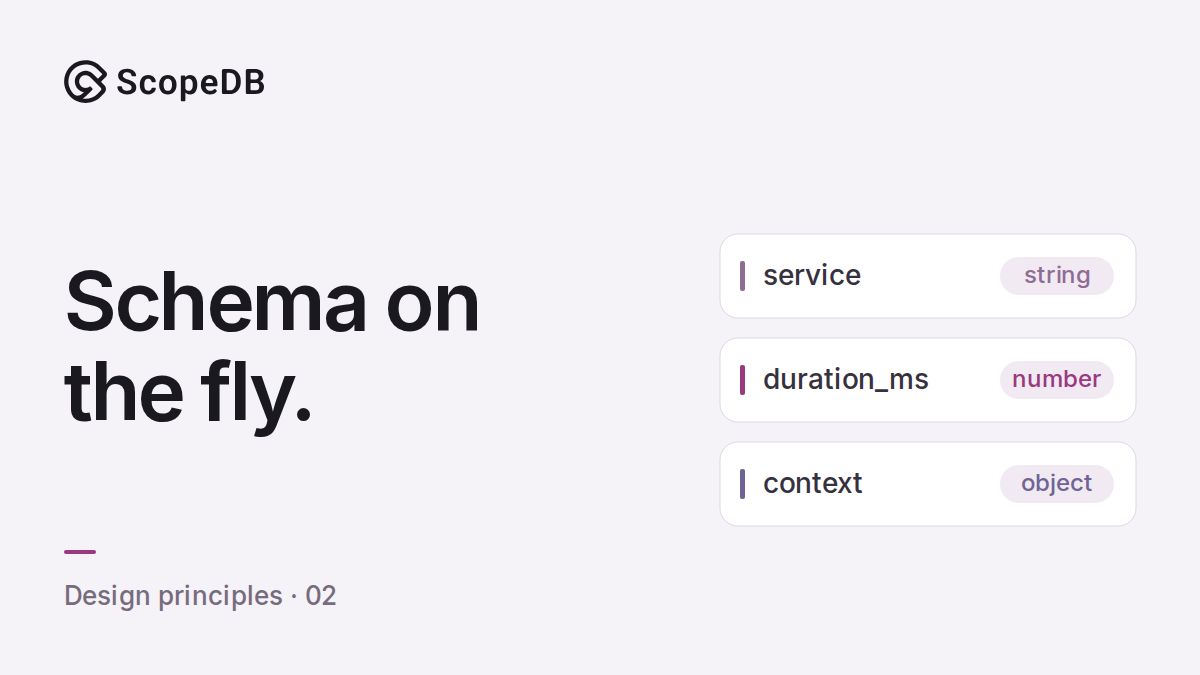 Schema On The Fly: Three ScopeDB Design Principles (Part 2)