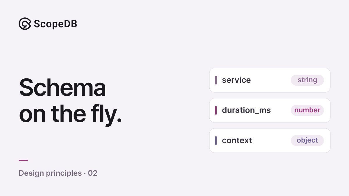 Schema On The Fly: Three ScopeDB Design Principles (Part 2)
